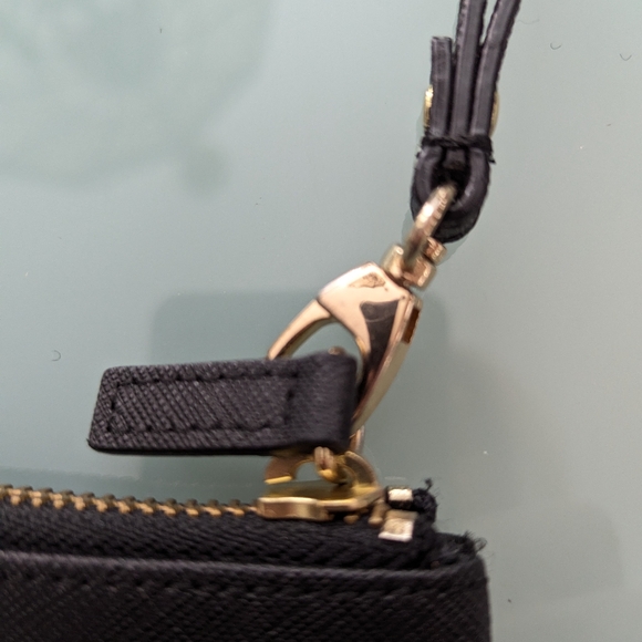 Brooks Brothers Leather Wristlet Black Wallet Small Purse - Picture 4 of 7